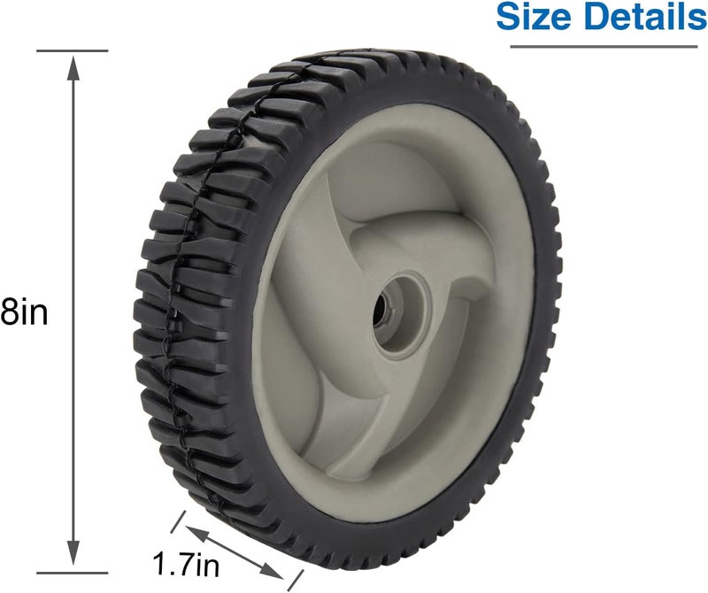 CMOOD 583719501 194231X460 Front Drive Wheels Compatible for Craftsman Lawn Mower Wheels for Craftsman Husqvarna & HU Front Wheel Drive Self Propelled Lawn Mower (2PCS) - Image 2